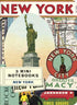 Cavallini Mini Notebooks New York 4 x 5, 3 Mini Notebooks