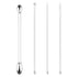 4 Pcs Lab Micro Spoon and Spatula Set, Stainless Steel Double-Ended Spatulas and Sampling Spoons