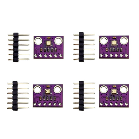 4Pcs GY-BME280-3.3 High Precision Altimeter Atmospheric Pressure Temperature and Humidity Sensor for Arduino