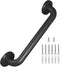 Metal Industrial Stairs Grab Wall Handrail, Safety Grab Bar for Indoor Outdoor Deck (Matte Black)