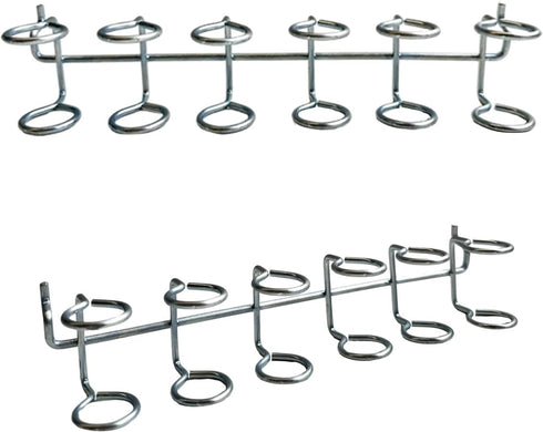 Pegboard Screwdriver Holders Organizer, Stainless Steel Peg Board Tool Utility Hooks for Shop Store, Silver