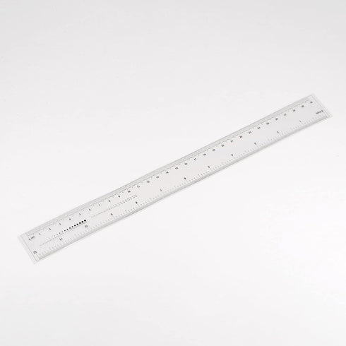 Film Flexible Ruler 12 Inch, Transparent PET Plastic Covered Folding Straight Ruler with 1mm Scale