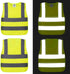 Kid's High Visibility Safety Vest Reflective Strips for Boys & Girls Walking or Back to School
