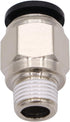Push to Connect Tube Fitting, Male Straight - 5/16" Tube OD x 1/8" NPT Thread, Pack of 10