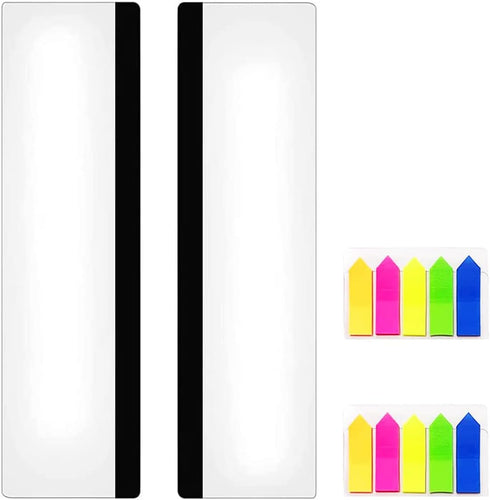 LRZCGB Monitor Memo Board, 2 Pieces Computer Monitor Message Board, Acrylic Sticky Note Holder