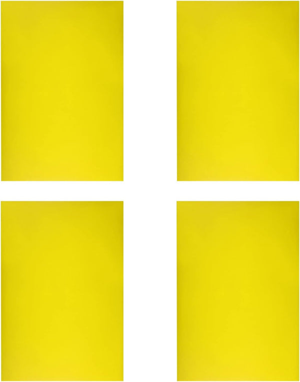 Dry Erase Magnetic Sheet - 11.7 Inch x 8 Inch, Yellow, 5 Pack