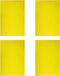 Dry Erase Magnetic Sheet - 11.7 Inch x 8 Inch, Yellow, 5 Pack