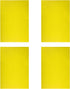 Dry Erase Magnetic Sheet - 11.7 Inch x 8 Inch, Yellow, 5 Pack
