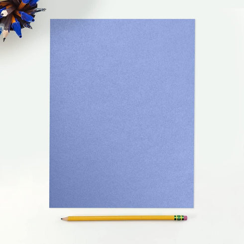 LUXPaper 8.5” x 11” Vista Metallic Paper for Crafts and Printing, 50 Pack (Blue)