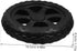 2pcs Heavy Duty Utility Cart Wheels Rubber Replacement Casters for Shopping Trolley Shock Absorbing Rolling Cart