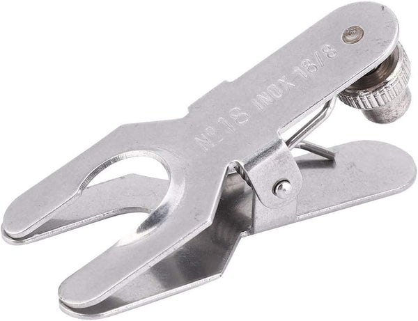 Stainless Steel Spherical Pinch Clamp, Lab Clamp Pinch Clip, Glass Ball Clamp Tools (18#)