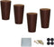 KDDEON Sofa/Chair Solid Wood Oak Furniture Legs,Walnut Color Coffee Table Legs,DIY Tapered Replacement