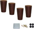 KDDEON Sofa/Chair Solid Wood Oak Furniture Legs,Walnut Color Coffee Table Legs,DIY Tapered Replacement