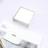 NatSumeBasics White Sticky Note Holder, 3x3 Inch Self Stick Notes Cube Dispenser for Office Home School