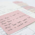 Pink Lined Sticky Notes Set, 240 Sheets Square Lined Sticky Notes Pads, 4 Pads/Pack, Pastel Small Sticky Notes