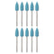 10pcs Rubber Silicone Polishing Bit Buffing Wheels 2000 Grit 6mm Dia Mounted Grinding Head for Rotary Tool