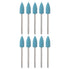 10pcs Rubber Silicone Polishing Bit Buffing Wheels 2000 Grit 6mm Dia Mounted Grinding Head for Rotary Tool