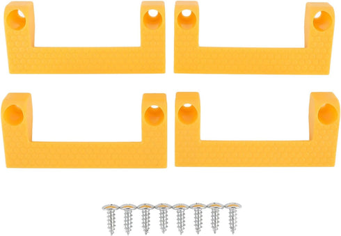 4-Pack FILFEEL Tape Measure Clips for Ladder & Garage Tool - Reliable Plastic Holders for Workbench Storage