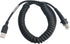 USB Cable Coiled 3 Meter, Type A USB to RJ45 Barcode Scanner Cable for Datalogic GD Series, 3M Coiled