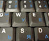 4Keyboard BULGARIAN KEYBOARD STICKERS ON TRANSPARENT BACKGROUND with BLUE LETTERING