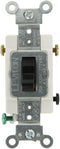 Leviton CS320-2E 20-Amp, 120/277-Volt, Toggle 3-Way AC Quiet Switch, Commercial Grade, Grounding, Black by Leviton
