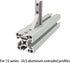 10Pcs 15 Series ULS Aluminum Extrusion Profile Connector Brackets with Corner Pieces and Screws