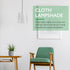 E27 Bulb 5.51X4.92X3.54In Hemobllo Stylish Cloth Lampshade Clip-on Lamp Cover for Lightweight Bedroom Table Floor Lamp