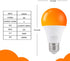 LED Amber Light Bulbs, A19 9W (60W Equivalent), 1800K E26 Amber Soft Light Bulbs, 2 Pack