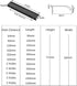 CHENCHEN96 2 Pack 500mm) Brushed Silver Bedside Table Handles Invisible Kitchen Cabinets Handles Aluminum Alloy