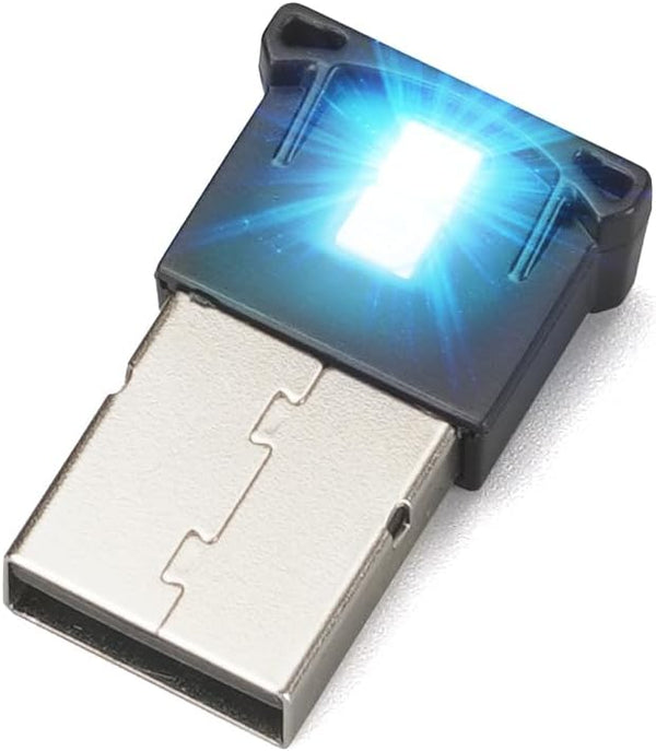 AOZITA Mini USB LED RGB Light Brightness Adjustable 8 Color Changeable for Car,