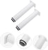 2pcs HOMSFOU Metal Bed Support Legs Adjustable Desk Legs for Couch Sofa Dresser Cabinet Tv Stand Skidproof Rubber Feet