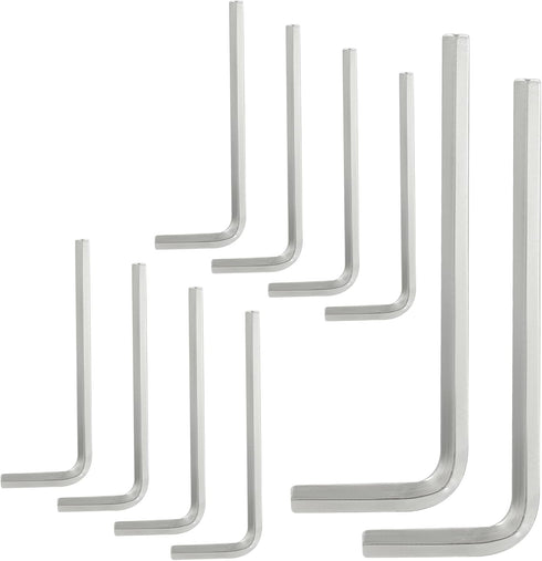 Luomorgo 10 Pcs Allen Wrench 4mm/5/32 Inch, Heavy Duty L Shaped Hex Key Tool for Repairing, Installation
