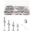 Lhazemu 28Set Crib Screws Baby Bed Crib Screws Hardware Replacement Kit-M6x20mm/40mm/60mm/80mm Bunk Bed