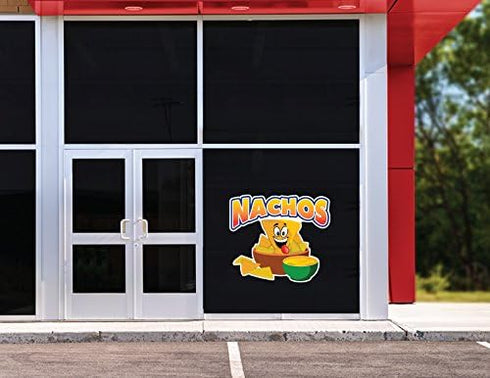 Nachos 8" Concession Decal Sign - Cart Trailer Stand Sticker Equipment