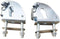 Almencla Flatbed Trolley Armrest Base Foldable Push Hand Cart Base Hinge Replaces Sturdy