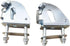 Almencla Flatbed Trolley Armrest Base Foldable Push Hand Cart Base Hinge Replaces Sturdy