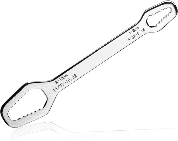 Double Ended Multifunctional Universal Wrench, Adjustable Wrenches for DIY Machine Auto Maintenance, Self-Tightening