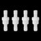 Feelers 1/2" One Way Inline Check Valve Non-Return for Air Water Gas, Ozone Resistance PVDF, Pack of 4