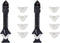 2 Pack 3-IN-1 Caulk Tool, for Removal and Application in Bathroom, Kitchen, and Window Sealing