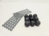 L&D Creations 3D Scanner Markers Set, 9 Pack Flat Black Hexagonal Markers with 100