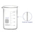 Glass Beaker, 1 Pack Borosilicate Glass Graduated Low Form Griffin Beaker with Pouring Spout Lab Beaker, 1000 ml, High Temperature Resistance, Laboratory use