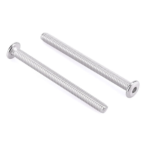 M6-1.0 x 65mm Hex Socket Head Cap Screws, 304 Stainless Steel 18-8, Flat Countersunk Machine Screws for Furniture,