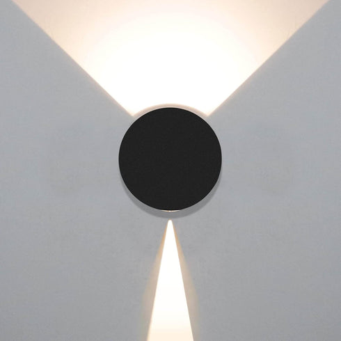 8W 3000K Kawell Modern LED Wall Sconce Light Up Down Waterproof Outdoor Wall Lamp Indoor Hardwired for Bedroom Bathroom