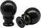 Waziaqoc 2 Pack Black Aluminum Lamp Finial - Decorative Knob Finials for Lamp