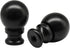 Waziaqoc 2 Pack Black Aluminum Lamp Finial - Decorative Knob Finials for Lamp