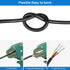 50FT 22AWG 22 Gauge 3 Conductor Electrical Wire, Black PVC Stranded Tinned Copper 3 Wire Cable, 22/3 Cord