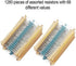 Aniann 1280 Pieces Resistor Kit - 64 Values 1% Assorted Resistors 1 Ohm-10M Ohm for DIY Projects