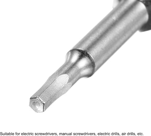uxcell 5/64" Magnetic Hex Head Screwdriver Bit, 1/4" Hex Shank, 2" Length, S2 Steel, 3 Pcs