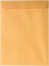 JAM PAPER 9 x 12 Open End Catalog Premium Envelopes with Peel and Seal Closure - Brown Kraft Manila - 50/Pack