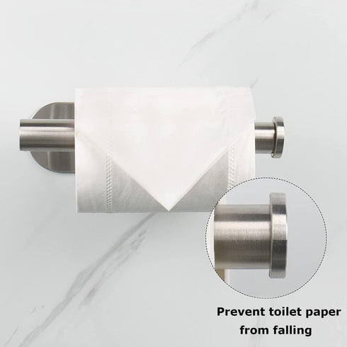 CJNQQJWS Toilet Roll Holder Wall Mounted - Stainless Steel Made Waterproof & Rust Resistant Self Adhesive Paper Towel